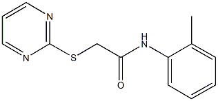 N-(2-methylphenyl)-2-(2-pyrimidinylsulfanyl)acetamide Struktur