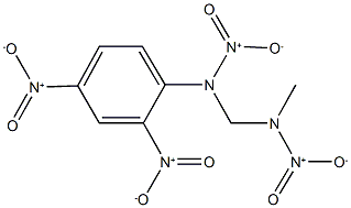 2-(2,4-dinitrophenyl)-2-[(1-methyl-2-oxido-2-oxohydrazino)methyl]-1-oxo-1lambda~5~-diazane 1-oxide Struktur