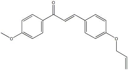 3-[4-(allyloxy)phenyl]-1-(4-methoxyphenyl)-2-propen-1-one Struktur