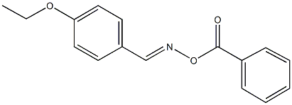 4-ethoxybenzaldehyde O-benzoyloxime Struktur