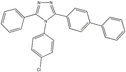 3-[1,1'-biphenyl]-4-yl-4-(4-chlorophenyl)-5-phenyl-4H-1,2,4-triazole Struktur