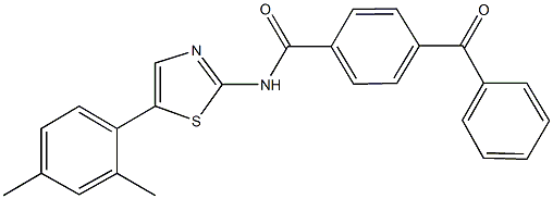 4-benzoyl-N-[5-(2,4-dimethylphenyl)-1,3-thiazol-2-yl]benzamide Struktur