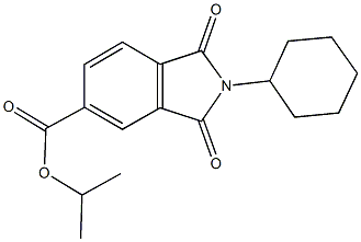 isopropyl 2-cyclohexyl-1,3-dioxoisoindoline-5-carboxylate Struktur