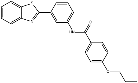 N-[3-(1,3-benzothiazol-2-yl)phenyl]-4-propoxybenzamide Struktur