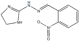 2-nitrobenzaldehyde 4,5-dihydro-1H-imidazol-2-ylhydrazone Struktur