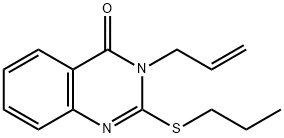 3-allyl-2-(propylsulfanyl)-4(3H)-quinazolinone Struktur