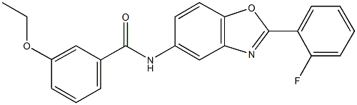 3-ethoxy-N-[2-(2-fluorophenyl)-1,3-benzoxazol-5-yl]benzamide Struktur