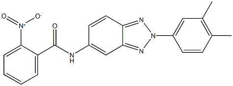 N-[2-(3,4-dimethylphenyl)-2H-1,2,3-benzotriazol-5-yl]-2-nitrobenzamide Struktur