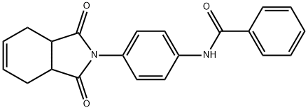 N-[4-(1,3-dioxo-1,3,3a,4,7,7a-hexahydro-2H-isoindol-2-yl)phenyl]benzamide Struktur