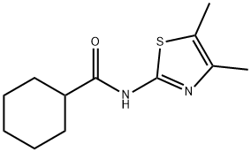 N-(4,5-dimethyl-1,3-thiazol-2-yl)cyclohexanecarboxamide Struktur