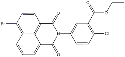 ethyl 5-(6-bromo-1,3-dioxo-1H-benzo[de]isoquinolin-2(3H)-yl)-2-chlorobenzoate Struktur