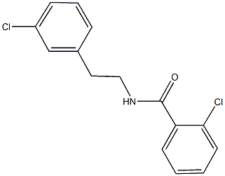 2-chloro-N-[2-(3-chlorophenyl)ethyl]benzamide Struktur