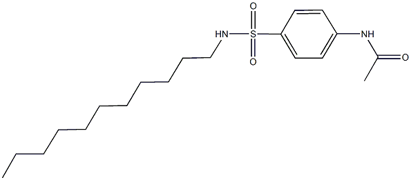 N-{4-[(undecylamino)sulfonyl]phenyl}acetamide Struktur