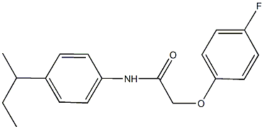 N-(4-sec-butylphenyl)-2-(4-fluorophenoxy)acetamide Struktur