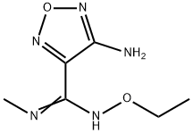 4-amino-N'-ethoxy-N-methyl-1,2,5-oxadiazole-3-carboximidamide Struktur