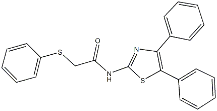 N-(4,5-diphenyl-1,3-thiazol-2-yl)-2-(phenylsulfanyl)acetamide Struktur