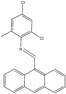 N-(9-anthrylmethylene)-N-(2,4-dichloro-6-methylphenyl)amine Struktur