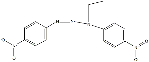 3-ethyl-1,3-bis{4-nitrophenyl}-1-triazene Struktur