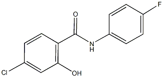 4-chloro-N-(4-fluorophenyl)-2-hydroxybenzamide Struktur