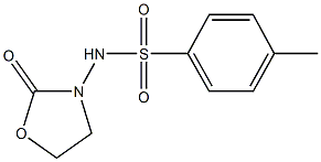 4-methyl-N-(2-oxo-1,3-oxazolidin-3-yl)benzenesulfonamide Struktur