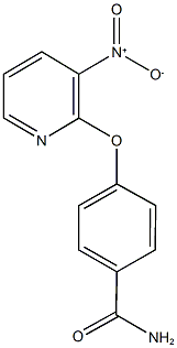 4-({3-nitro-2-pyridinyl}oxy)benzamide Struktur