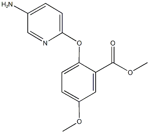 methyl 2-[(5-amino-2-pyridinyl)oxy]-5-methoxybenzoate Struktur