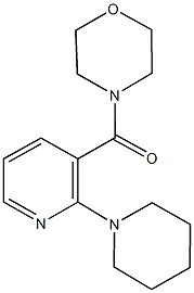 4-{[2-(1-piperidinyl)-3-pyridinyl]carbonyl}morpholine Struktur