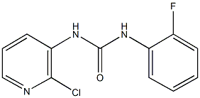 N-(2-chloro-3-pyridinyl)-N'-(2-fluorophenyl)urea Struktur