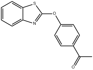 1-[4-(1,3-benzothiazol-2-yloxy)phenyl]ethanone Struktur