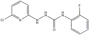 2-(6-chloro-2-pyridinyl)-N-(2-fluorophenyl)hydrazinecarboxamide Struktur