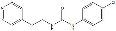 N-(4-chlorophenyl)-N'-[2-(4-pyridinyl)ethyl]urea Struktur