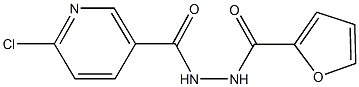 6-chloro-N'-(2-furoyl)nicotinohydrazide Struktur