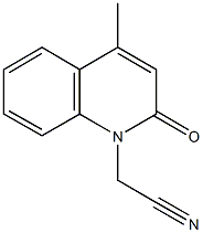 (4-methyl-2-oxo-1(2H)-quinolinyl)acetonitrile Struktur