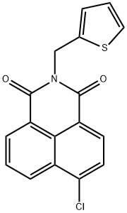 6-chloro-2-(2-thienylmethyl)-1H-benzo[de]isoquinoline-1,3(2H)-dione Struktur