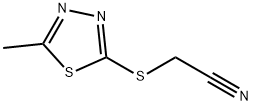 [(5-methyl-1,3,4-thiadiazol-2-yl)sulfanyl]acetonitrile Struktur