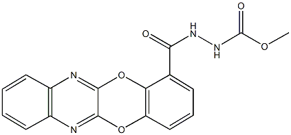 methyl 2-([1,4]benzodioxino[2,3-b]quinoxalin-1-ylcarbonyl)hydrazinecarboxylate Struktur