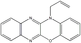 12-allyl-12H-quinoxalino[2,3-b][1,4]benzoxazine Struktur