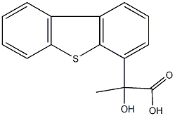 2-dibenzo[b,d]thien-4-yl-2-hydroxypropanoic acid Struktur