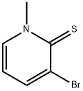 3-bromo-1-methyl-2(1H)-pyridinethione Struktur