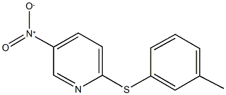 5-nitro-2-[(3-methylphenyl)sulfanyl]pyridine Struktur