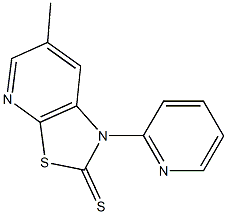 6-methyl-1-(2-pyridinyl)[1,3]thiazolo[5,4-b]pyridine-2(1H)-thione Struktur