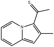 1-(2-methyl-3-indolizinyl)ethanethione Struktur