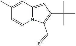 2-tert-butyl-7-methyl-3-indolizinecarbothialdehyde Struktur