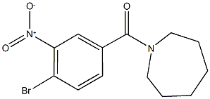 1-{4-bromo-3-nitrobenzoyl}azepane Struktur