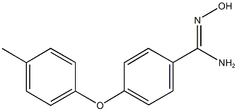 N'-hydroxy-4-(4-methylphenoxy)benzenecarboximidamide Struktur