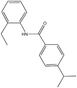 N-(2-ethylphenyl)-4-isopropylbenzamide Struktur