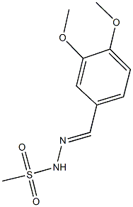 N'-(3,4-dimethoxybenzylidene)methanesulfonohydrazide Struktur