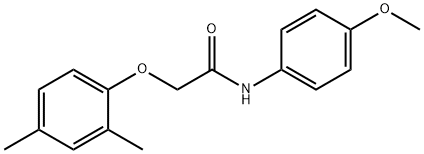 2-(2,4-dimethylphenoxy)-N-(4-methoxyphenyl)acetamide Struktur