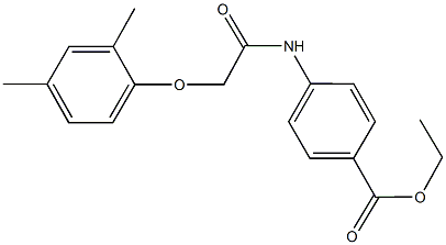 ethyl 4-{[(2,4-dimethylphenoxy)acetyl]amino}benzoate Struktur