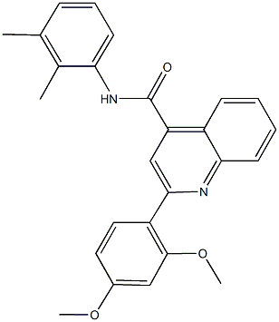 2-(2,4-dimethoxyphenyl)-N-(2,3-dimethylphenyl)-4-quinolinecarboxamide Struktur